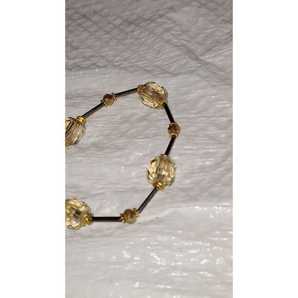 A Women's Vintage Crystal Beaded Stretch Bracelet Elegant Fairycore - Picture 6 of 6